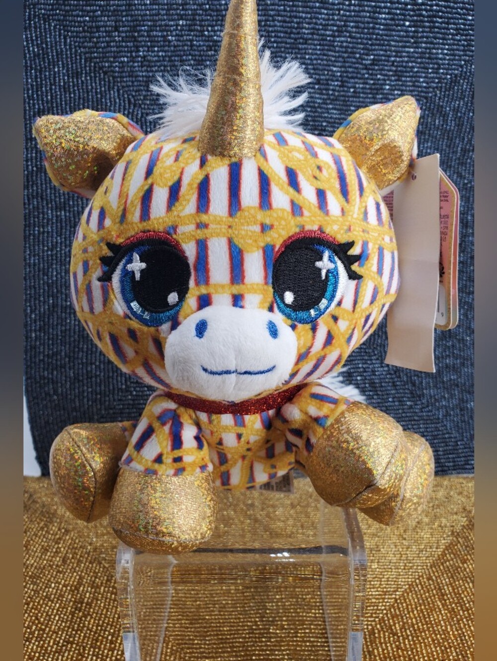 P.Lushes Designer Fashion Pets Natalie Von Corn Premium Unicorn Stuffed Animal